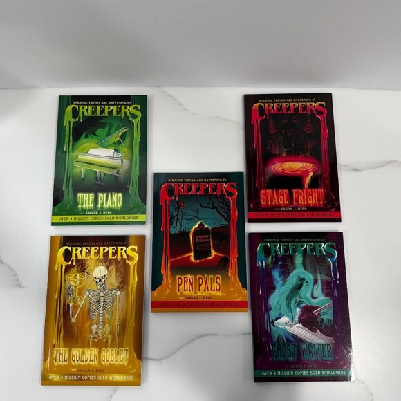 Creepers Books 1 thru 5 Horror Series for Kids Paperback Books Edgar J Hyde NEW - Picture 2 of 14
